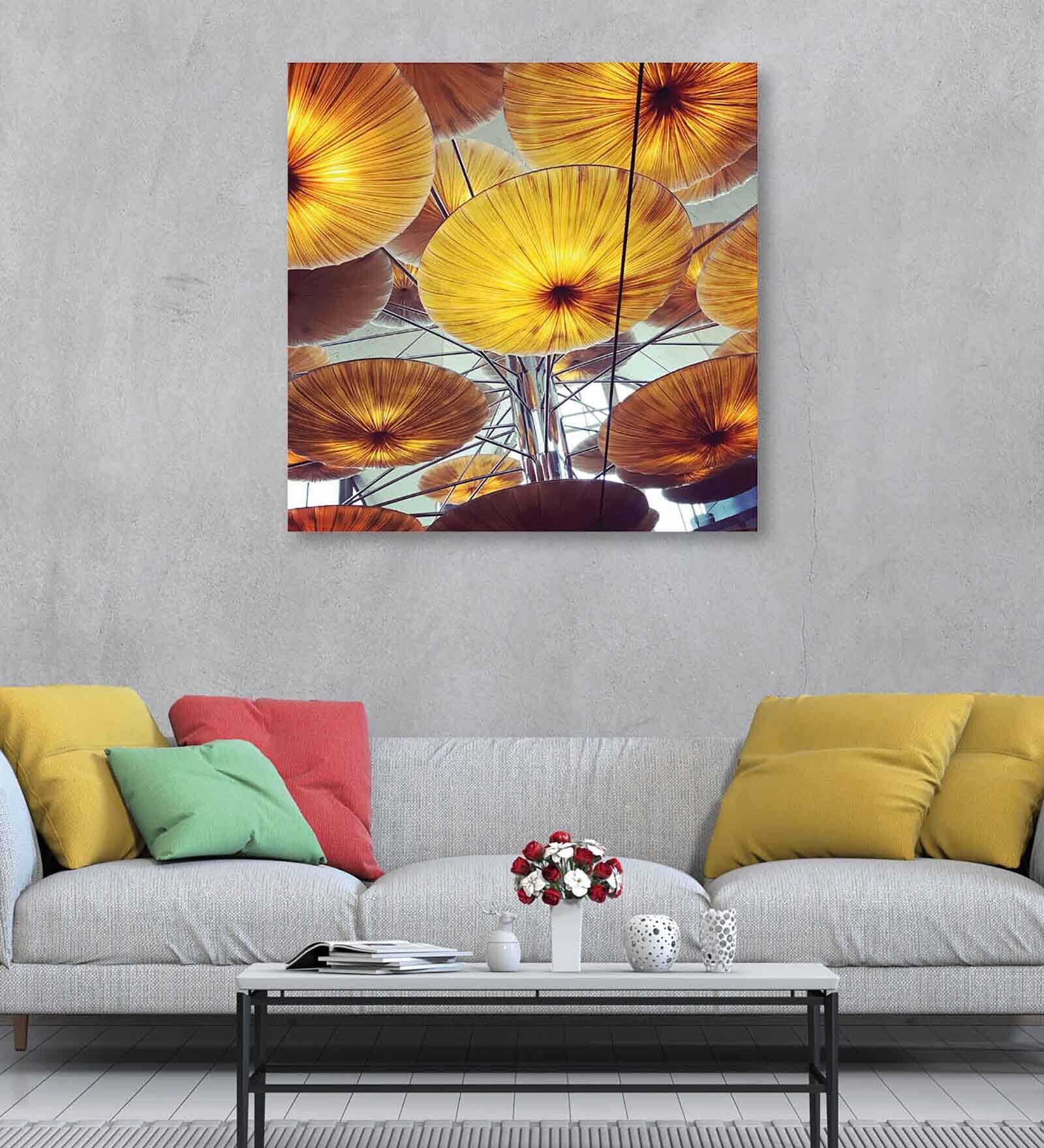 Floral Canvas Pine Wood 24x24 Art Print