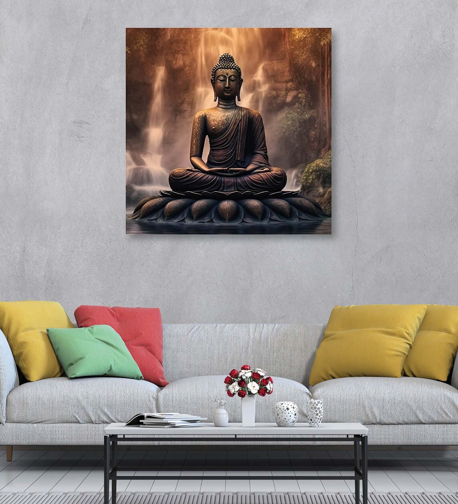 Buddha Canvas Pine Wood 24x24 Art Print