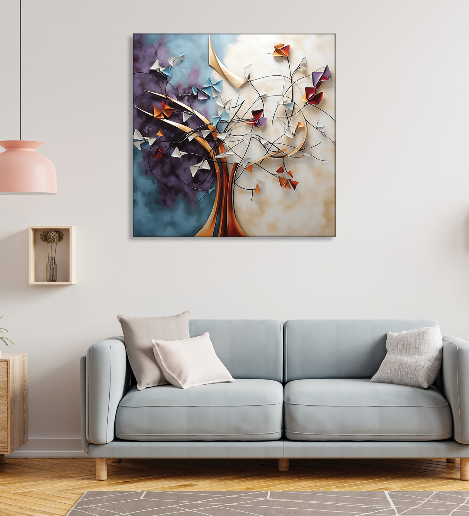 Finding Tree Canvas Pine Wood 24x24 Art Print