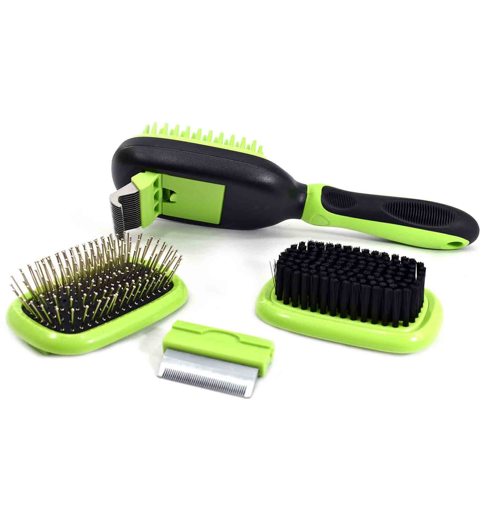 Multicolour Plastic Green Plastic Pet Grooming Kit