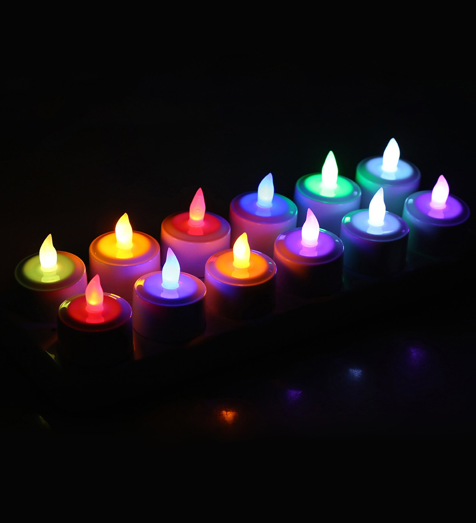 Multicolour Plastic Tea Light