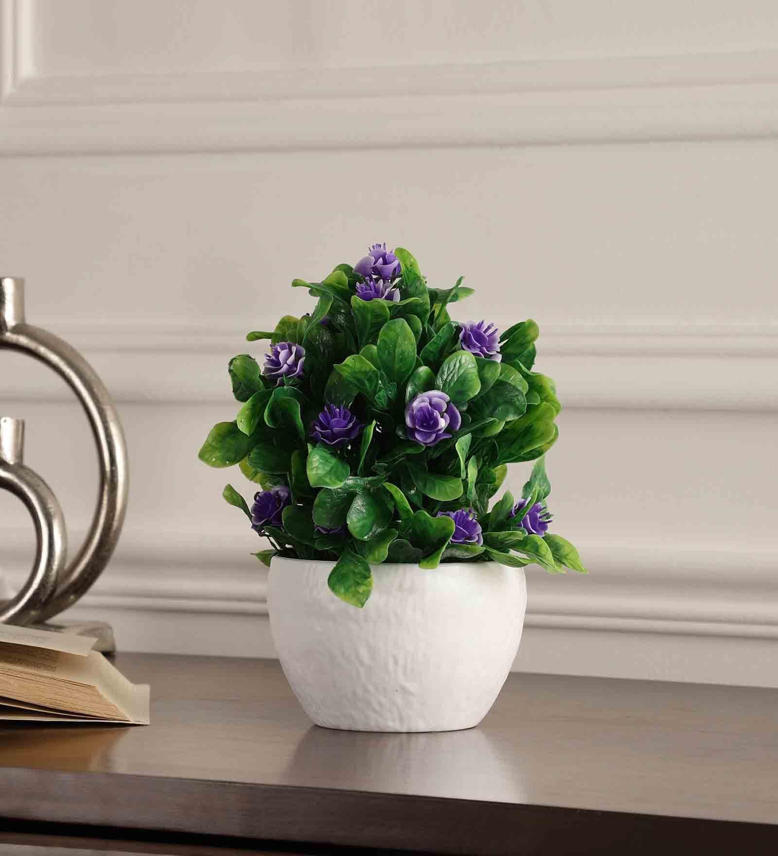 Multicolour Polyester and Plastic Artificial Plants