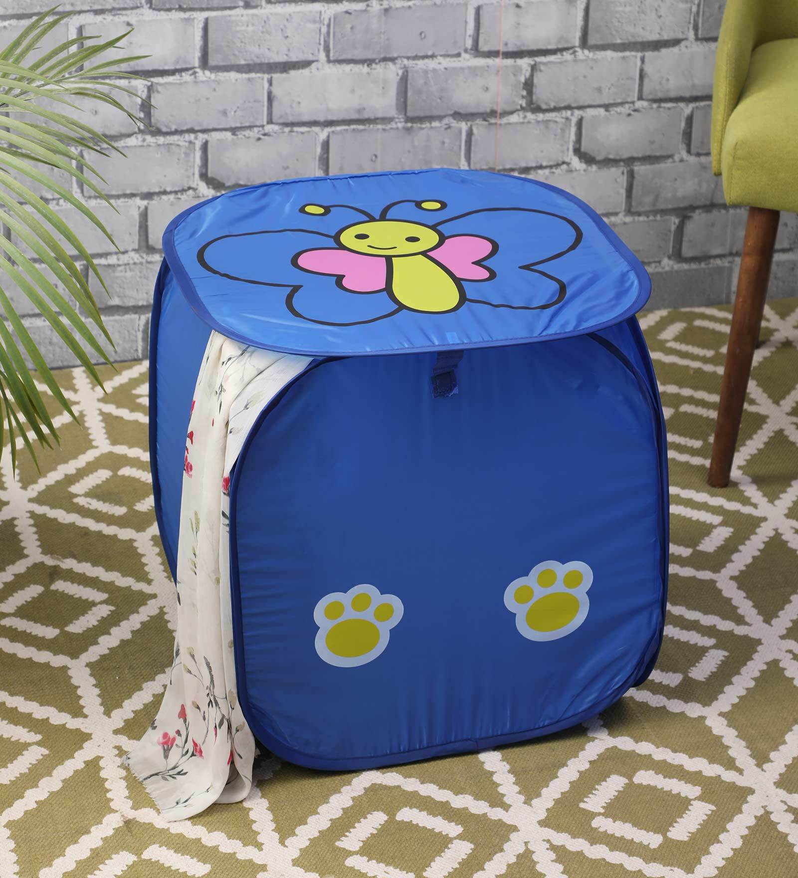 Buy 20 Ltr Polyester Laundry Basket In Blue at 14 OFF by Muren Pepperfry