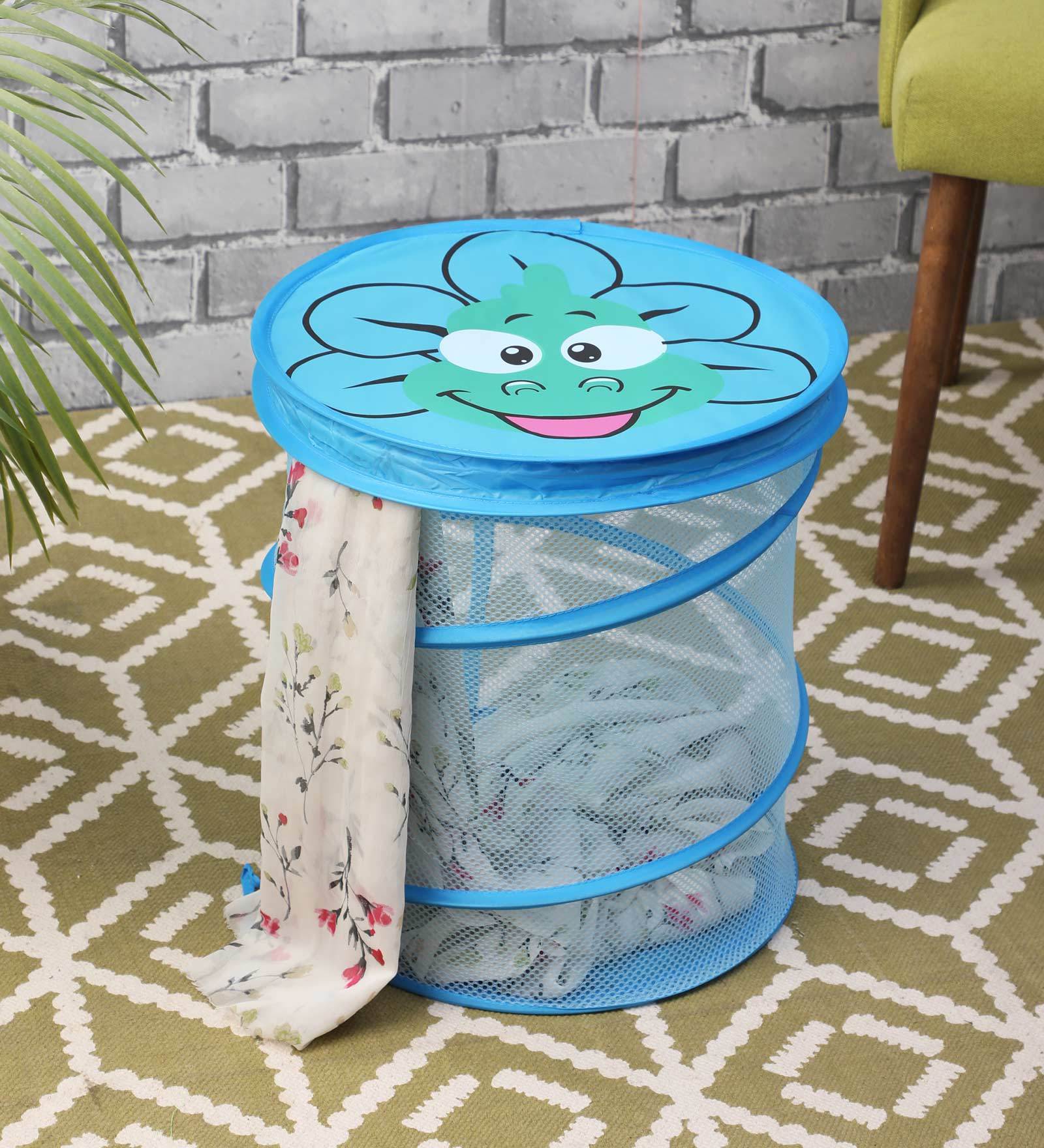 Buy 20 Ltr Polyester Laundry Basket In Blue at 14 OFF by Muren Pepperfry