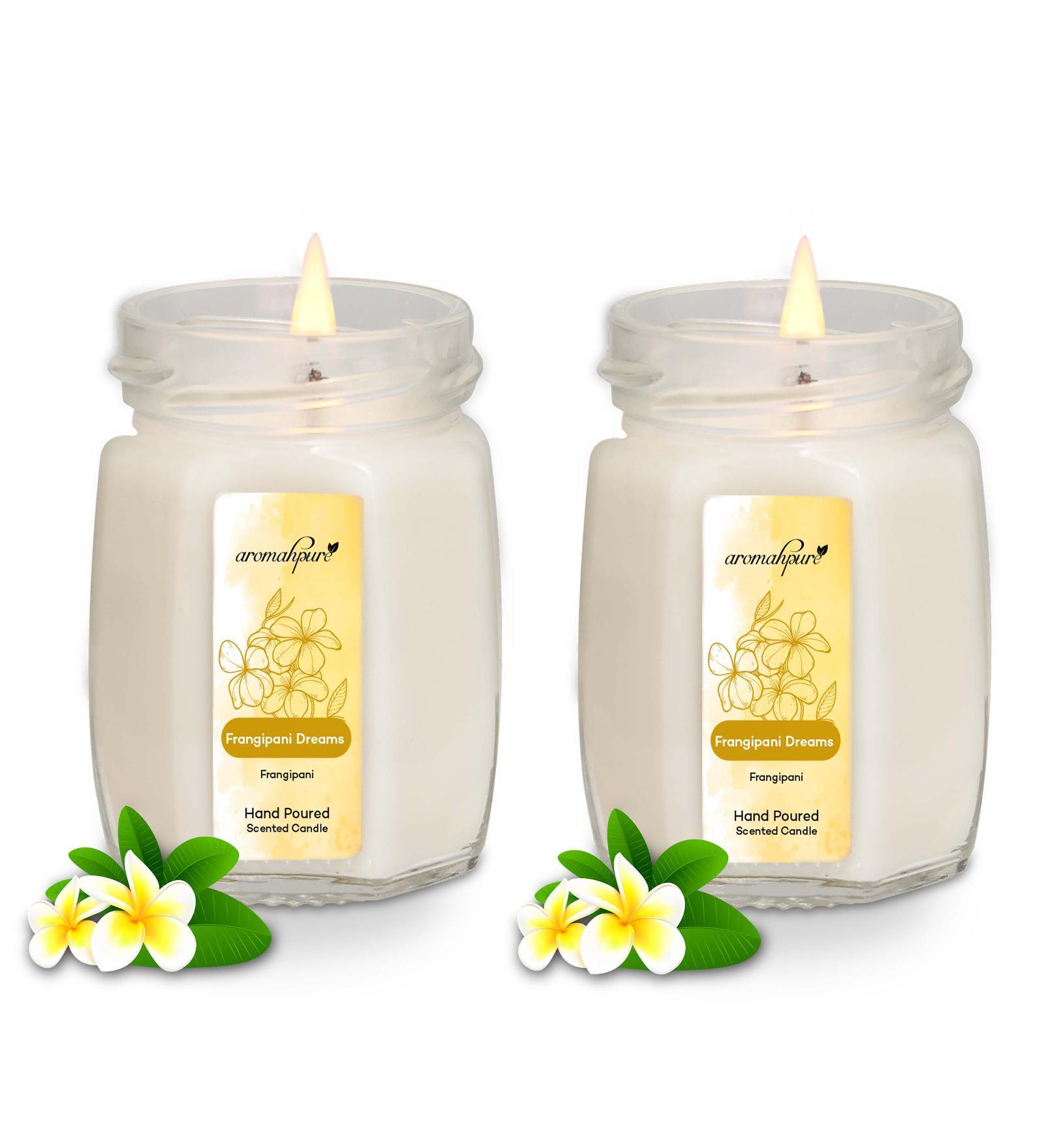 Earth Scent Aroma White Soy Wax (Set of 2) Scented Candles