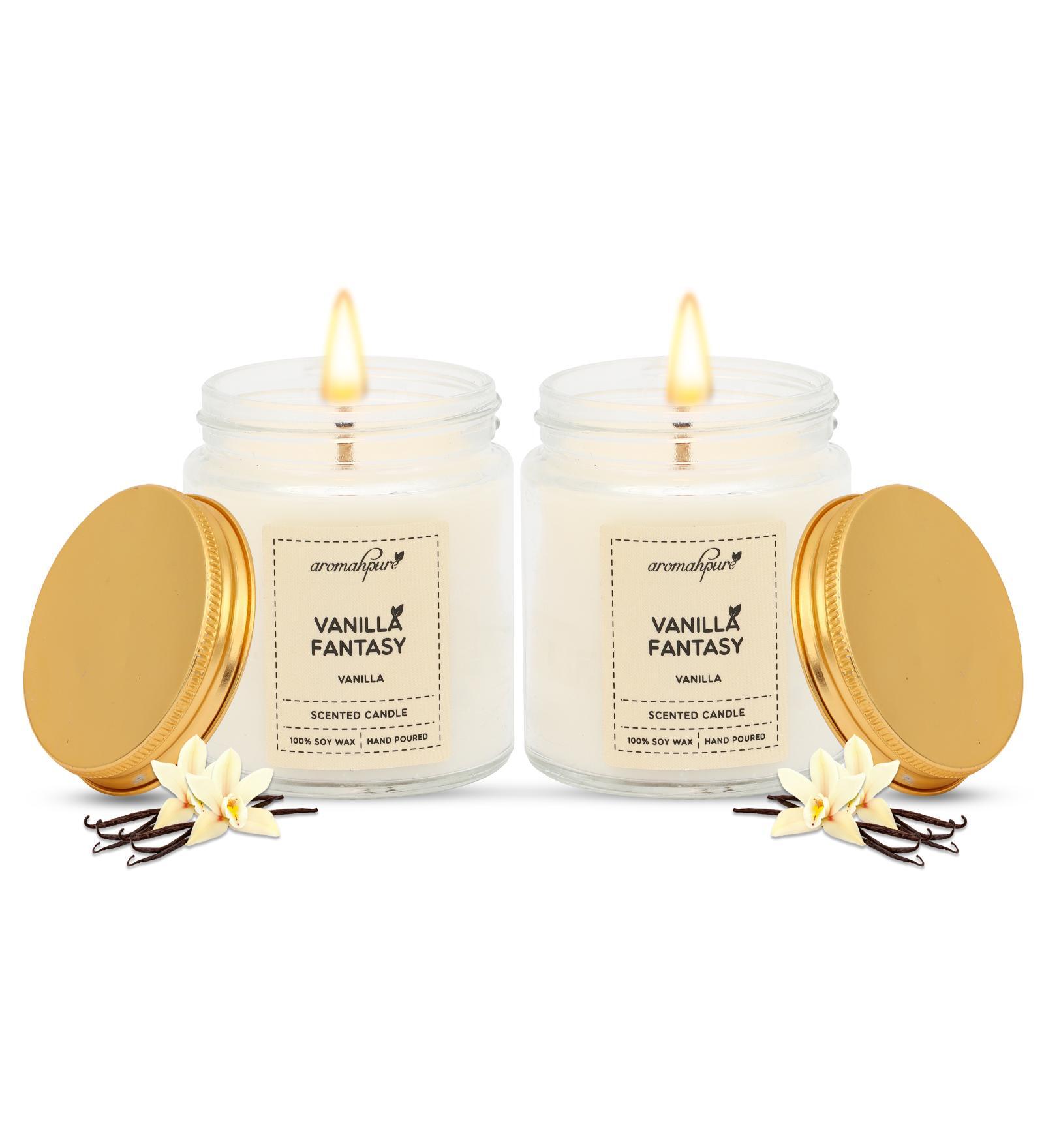 Buy Vanilla Aroma White Soy Wax (Set Of 2) Scented Candles At 9% OFF By ...