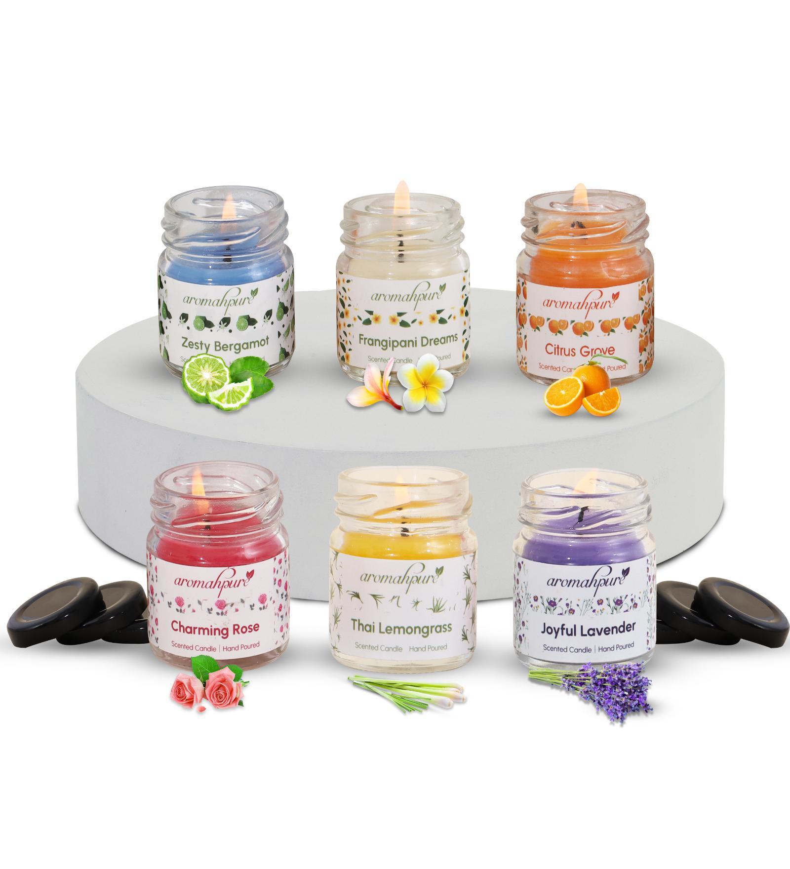 Octa Multicolour Soy Wax (Set of 6) Scented Candles