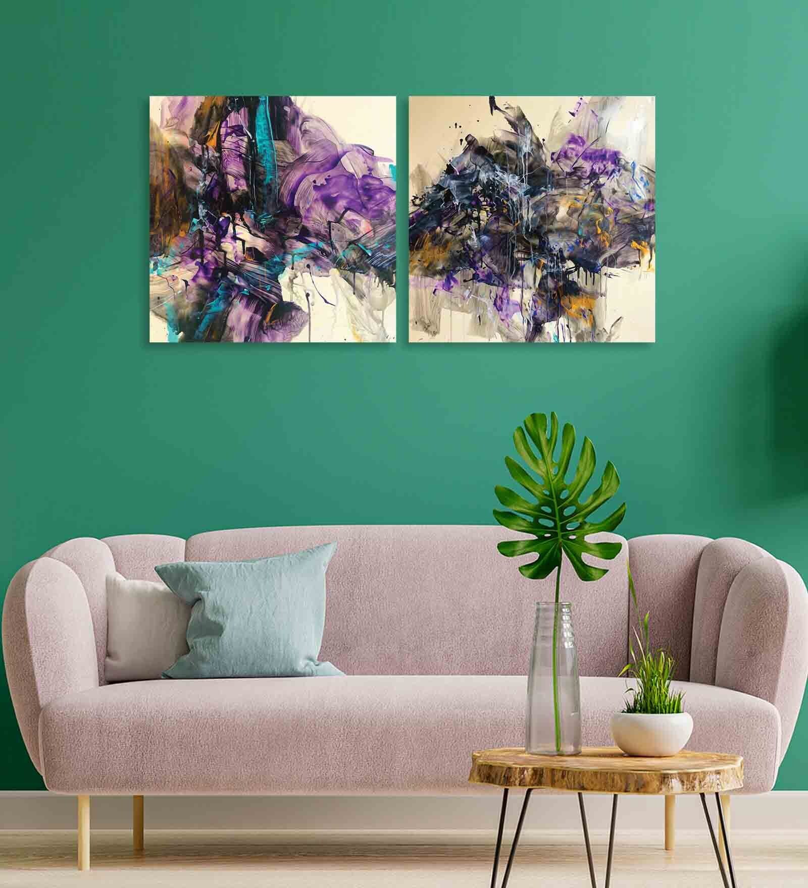 Mandala Chakra Multicolour Synthetic Wood Framed Canvas Art Print