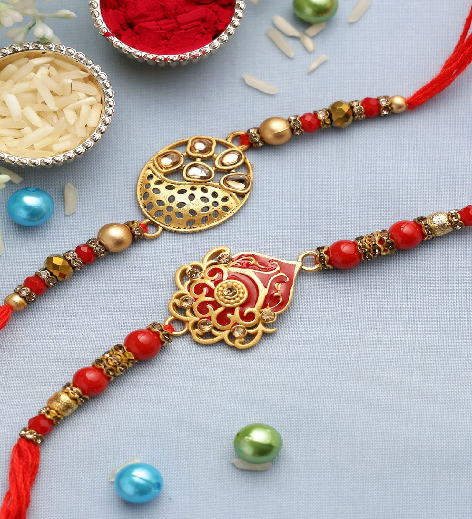 Thread For Rakhi Buy Multicolour Thread & Plastic (Set of 2) Rakhi Set at 40% OFF by ...