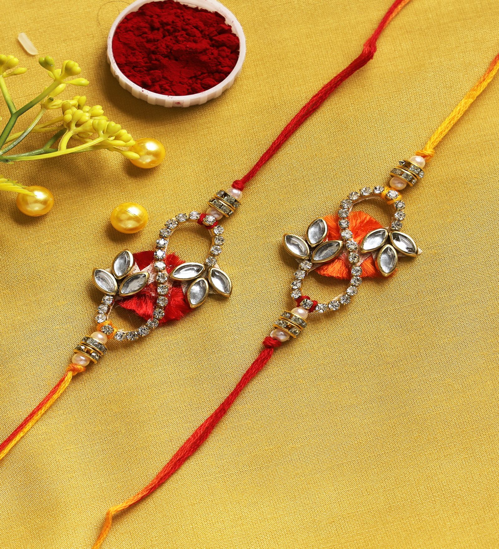 Thread For Rakhi Buy Multicolour Thread & Plastic (Set of 2) Rakhi Set at 33% OFF by ...
