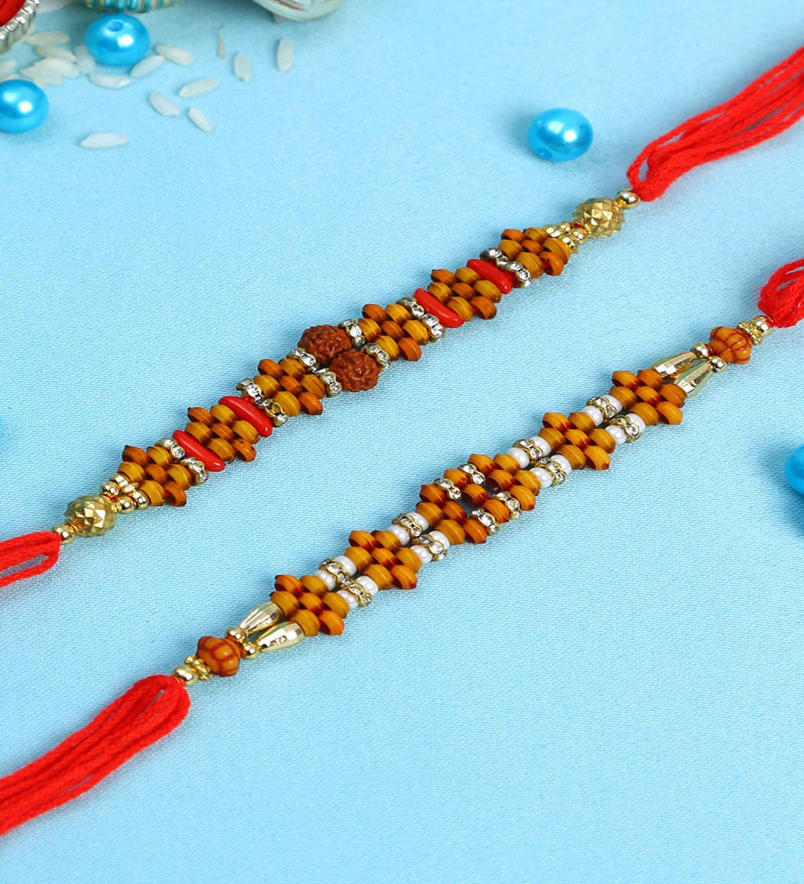 Thread For Rakhi Buy Multicolour Thread & Plastic (Set of 2) Rakhi Set at 40% OFF by ...