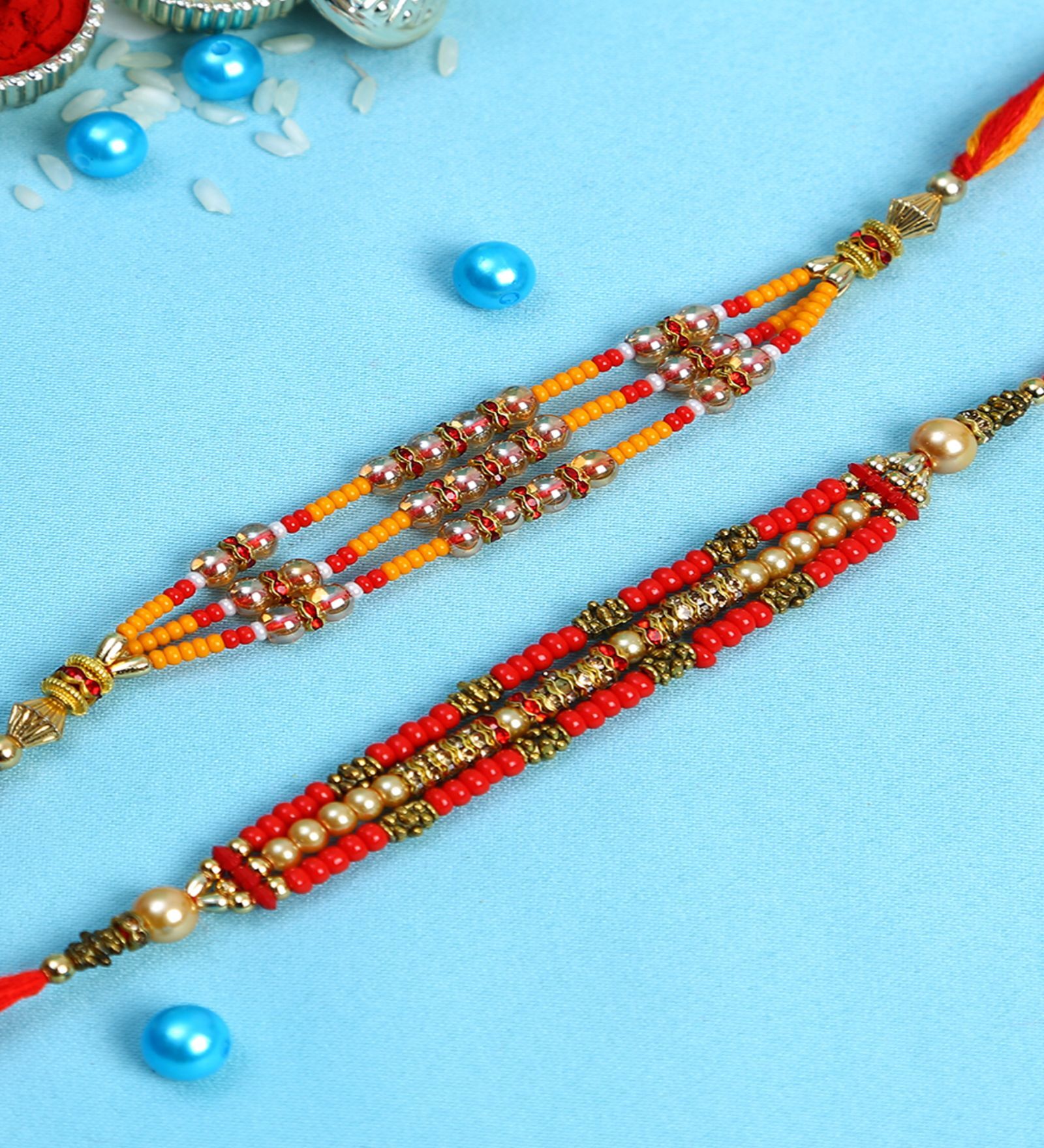 Thread For Rakhi Buy Multicolour Thread & Plastic (Set of 2) Rakhi Set at 40% OFF by ...
