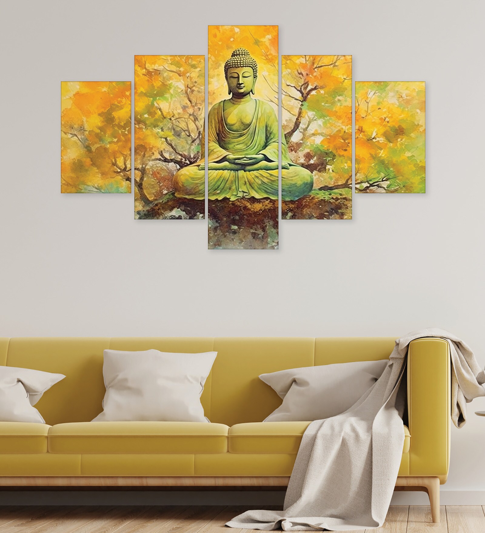 Buy Multicolour Vinyl (Set of 5) Art Panels at 10% OFF by Random ...