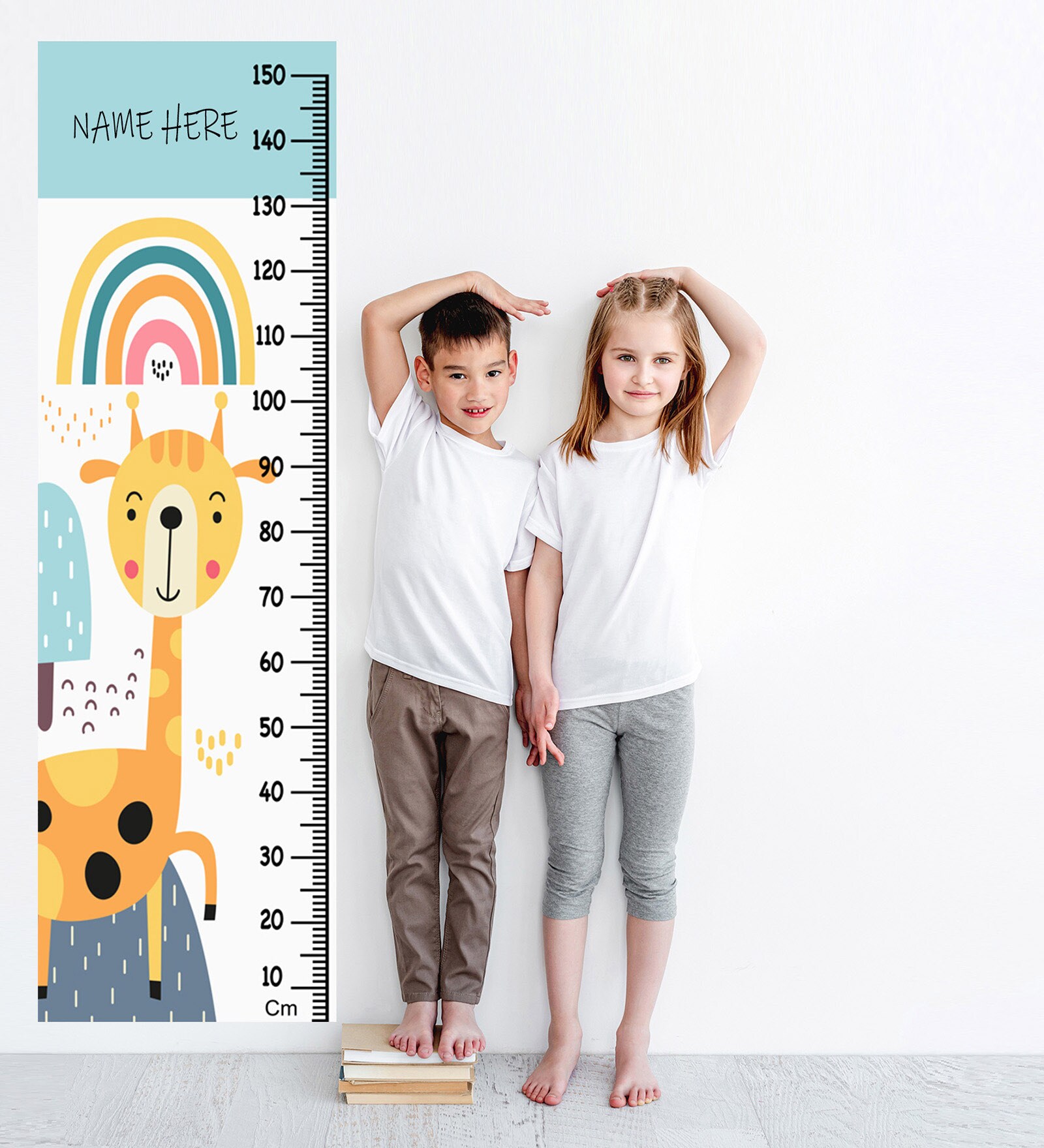 Cute Giraffe Multicolour Vinyl
Height Chart