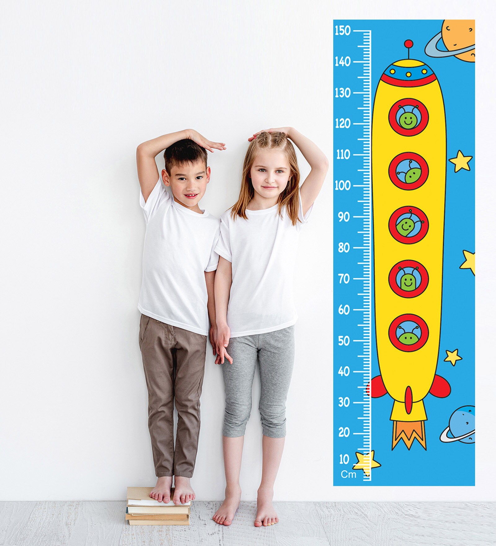 Reach For The
Star Multicolour Vinyl Height Chart
