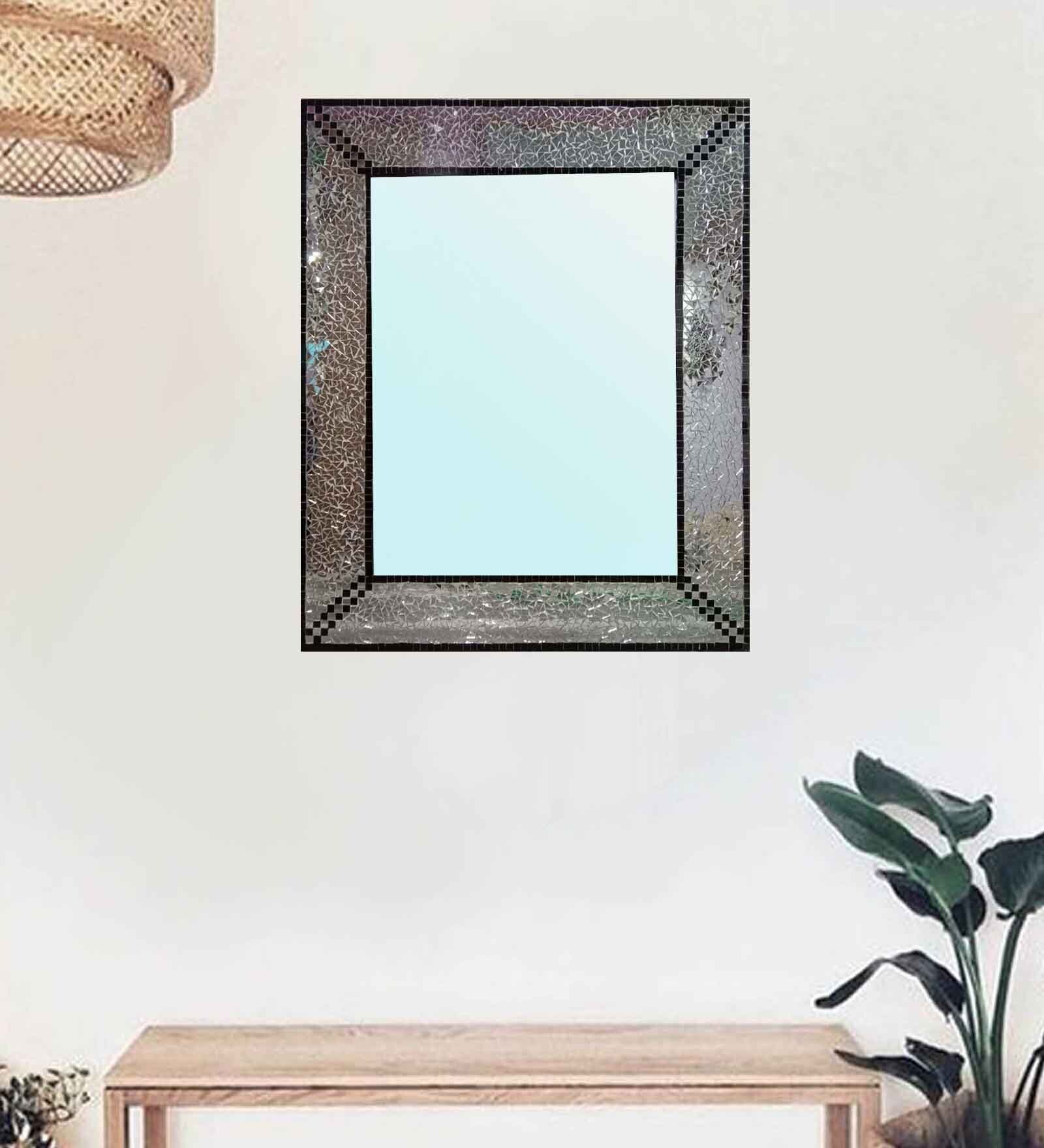 Multicolour Wood Peir Decorative Mirror