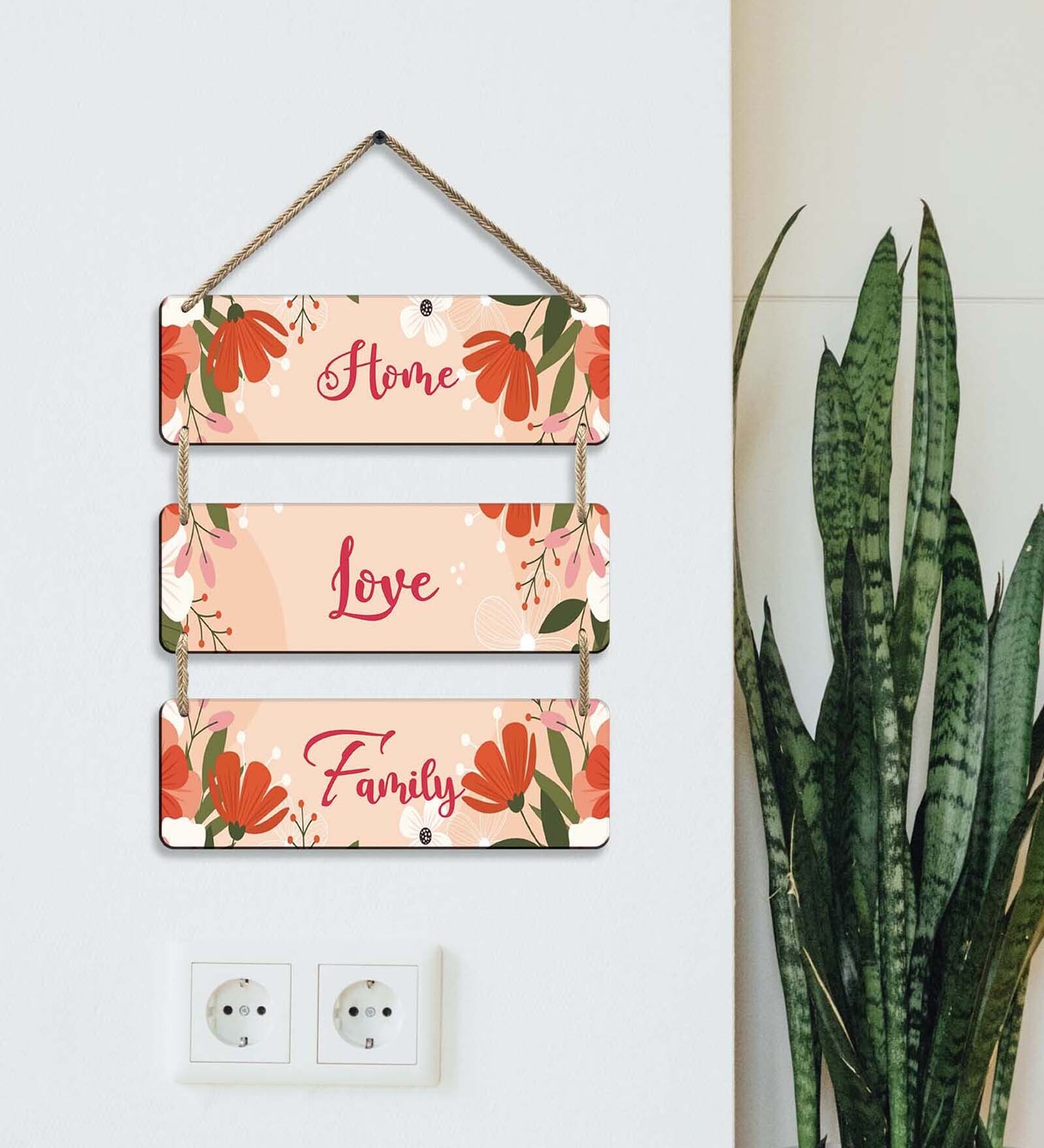 Multicolour Wooden Wall Hanging