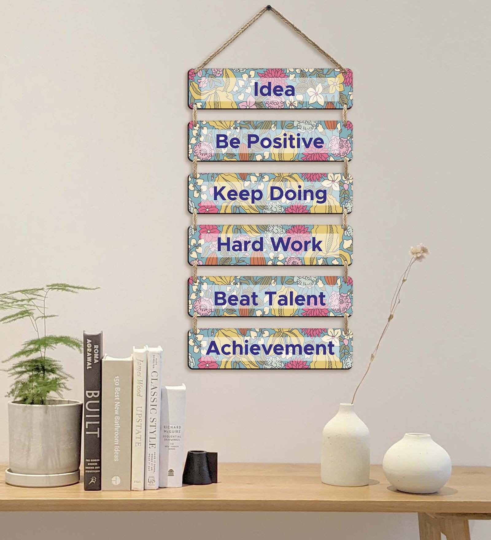 Multicolour Wooden Wall Hanging