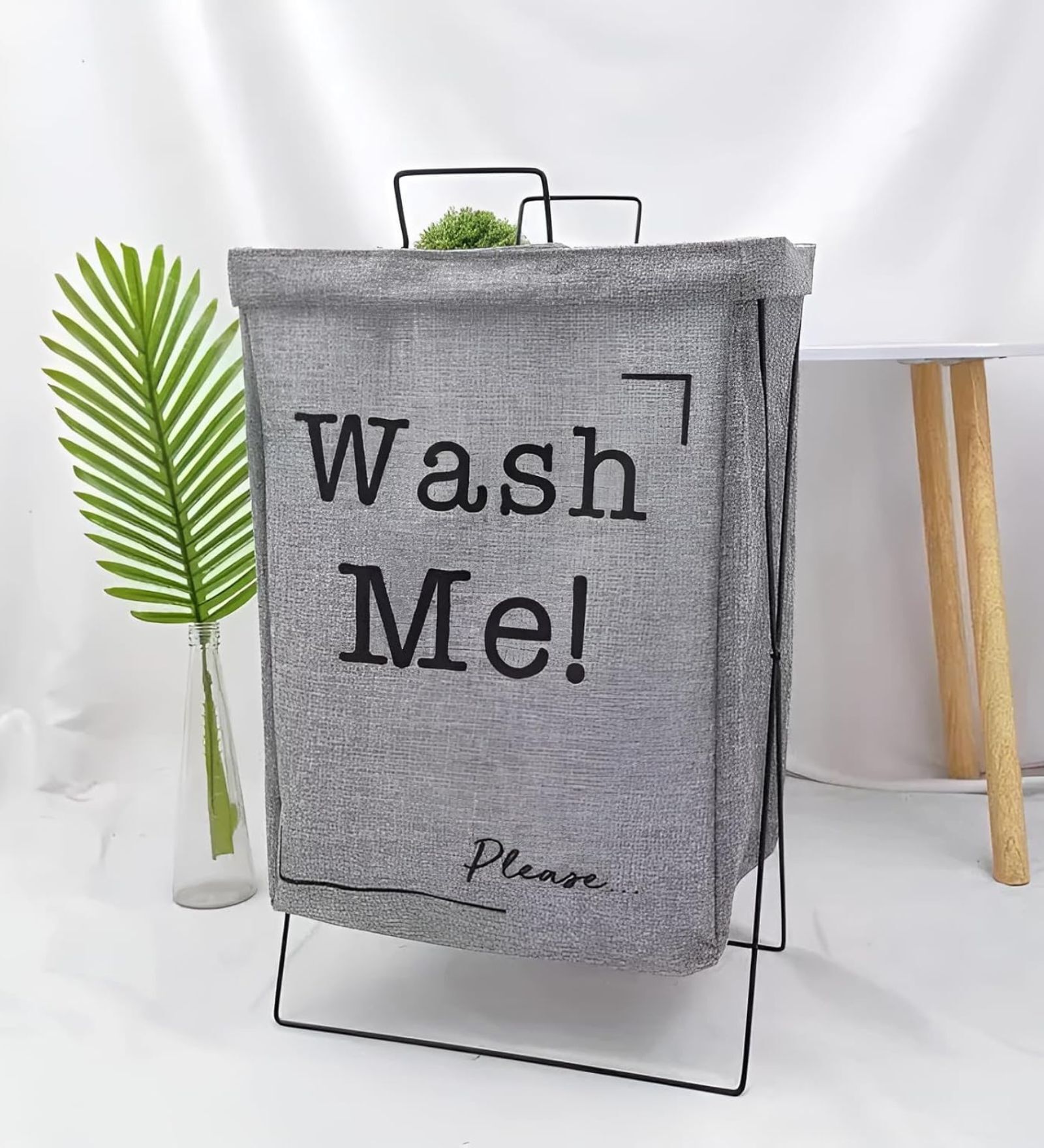 Grey Multifunctional Waterproof Foldable Laundry Basket