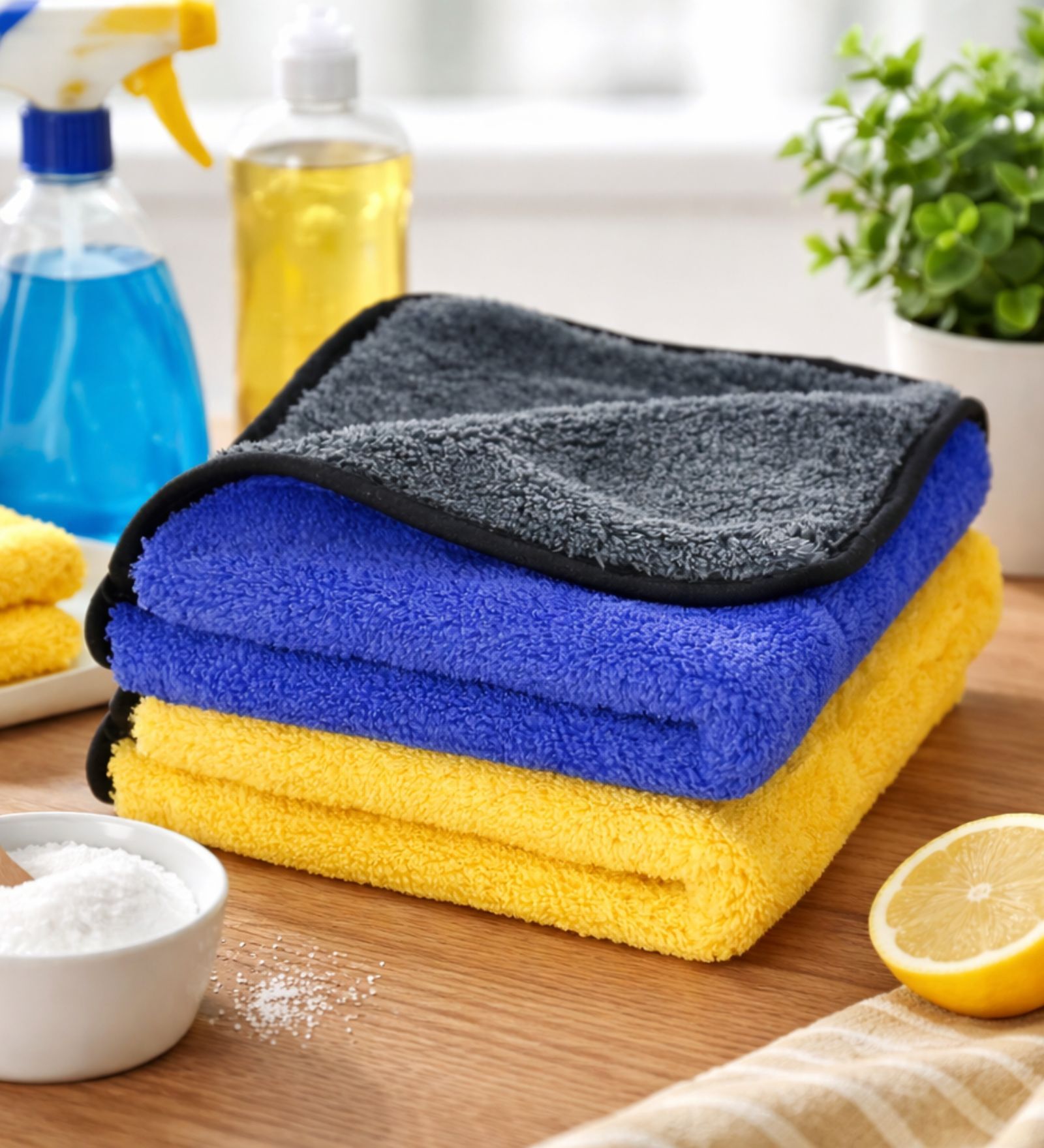 Assorted Multipurpose Microfiber Cleaning Towel Pack of 2-40cm x 40cm