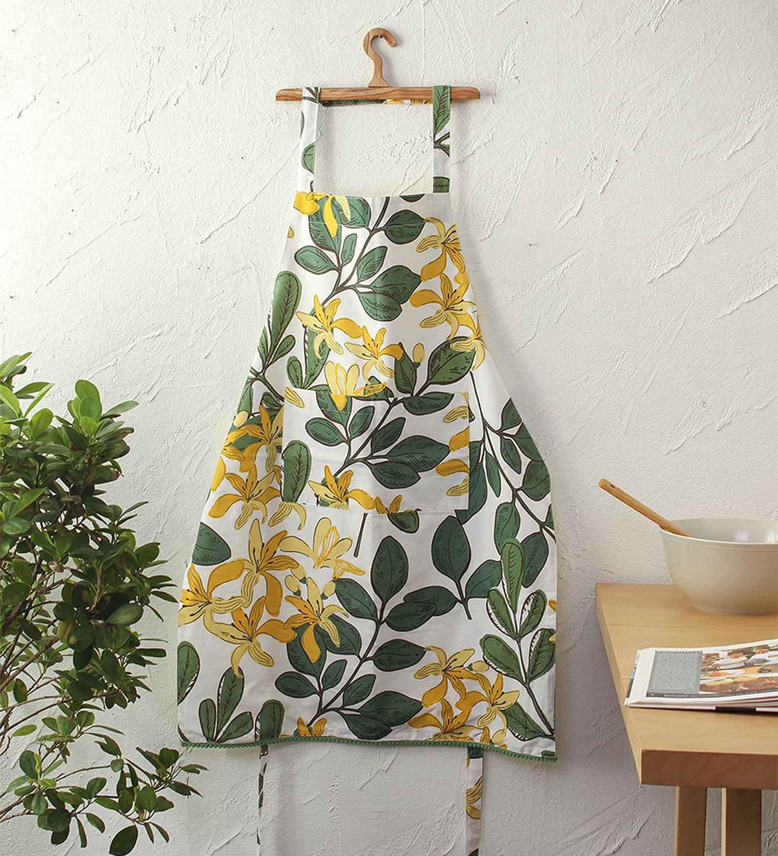 Murungai Green Cotton Apron