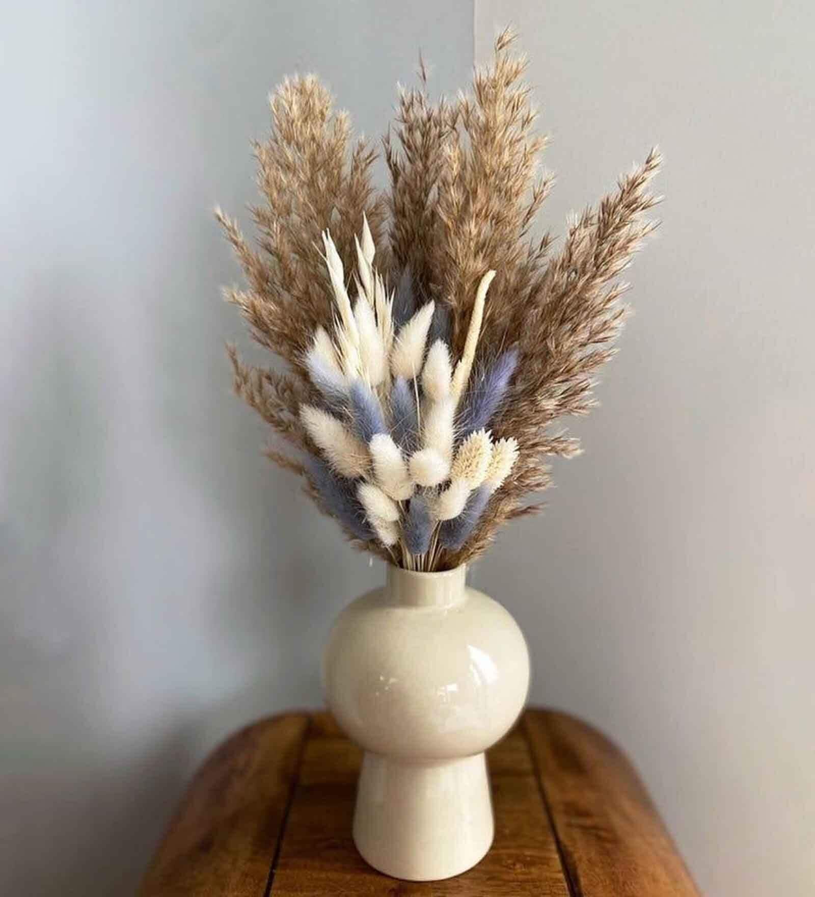 Mushroom White Ceramic Vase