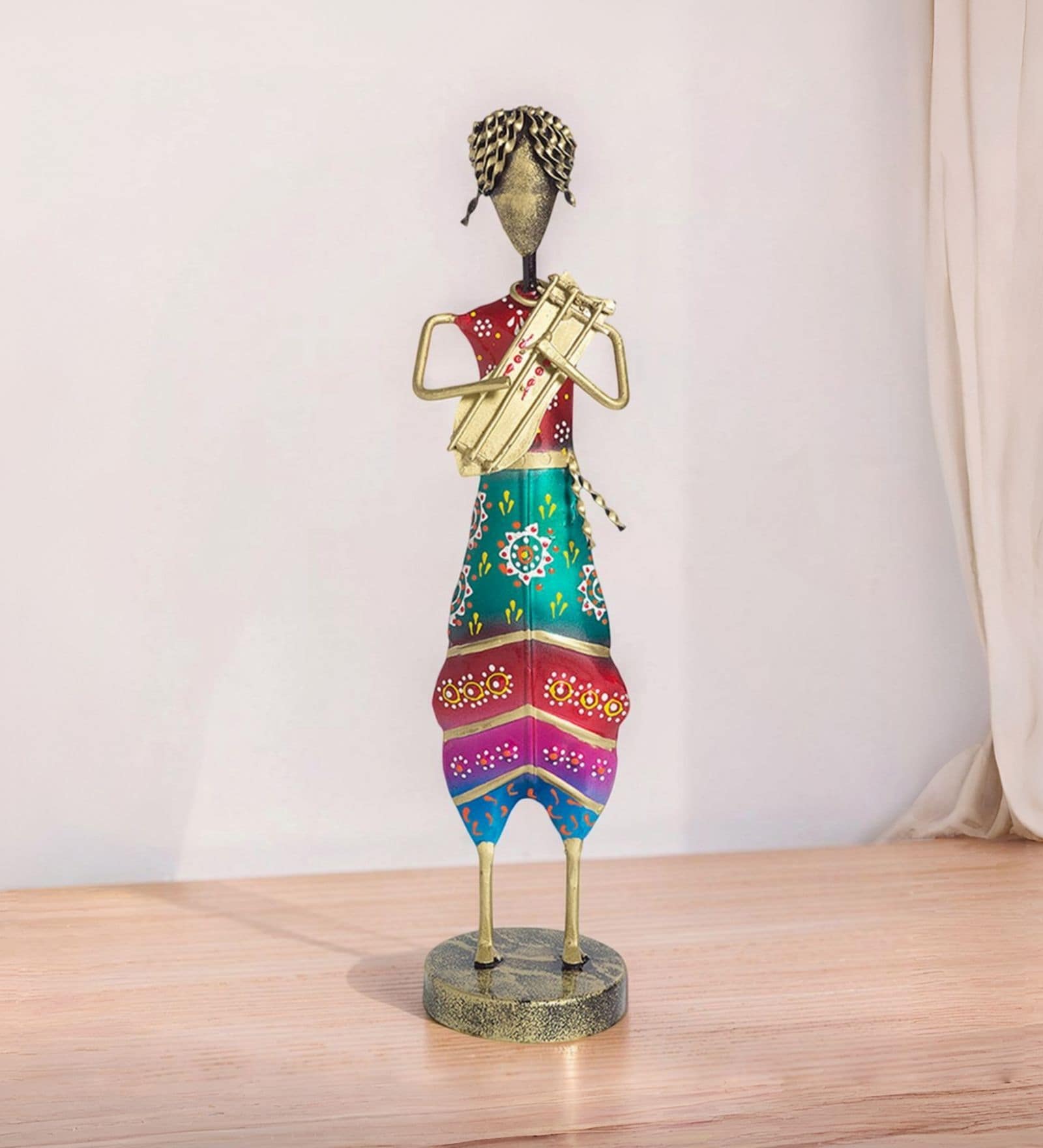 Musician Multicolour Metal Figurine