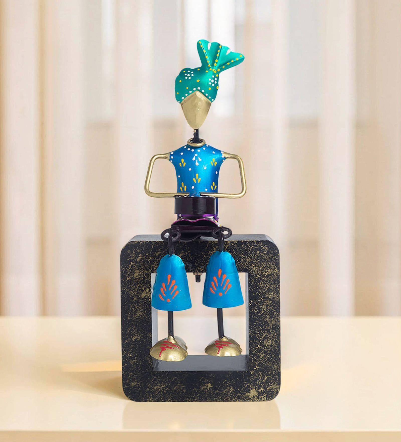 Musician Multicolour Metal Figurine