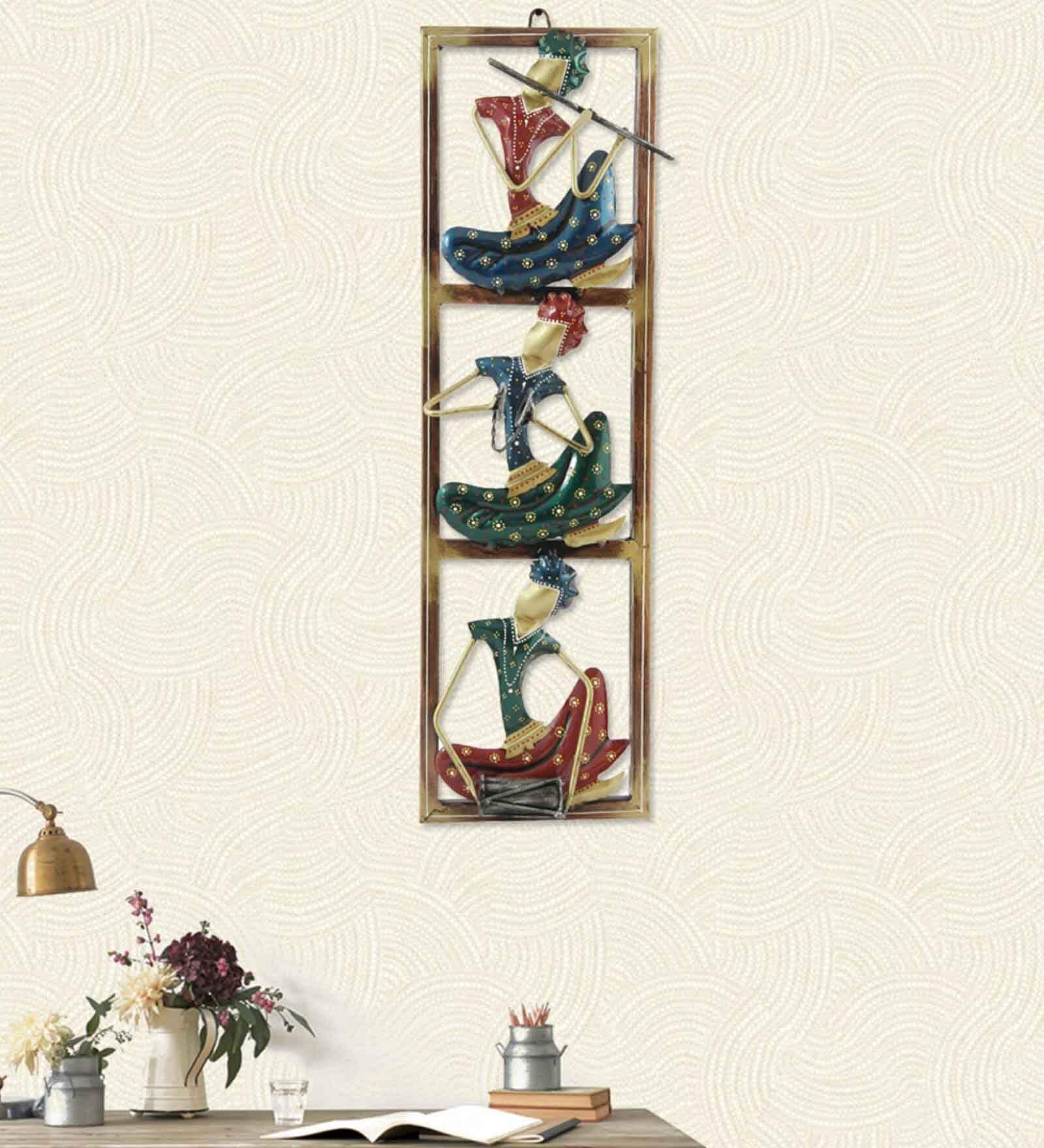 Musicians Multicolour Iron Wall Art