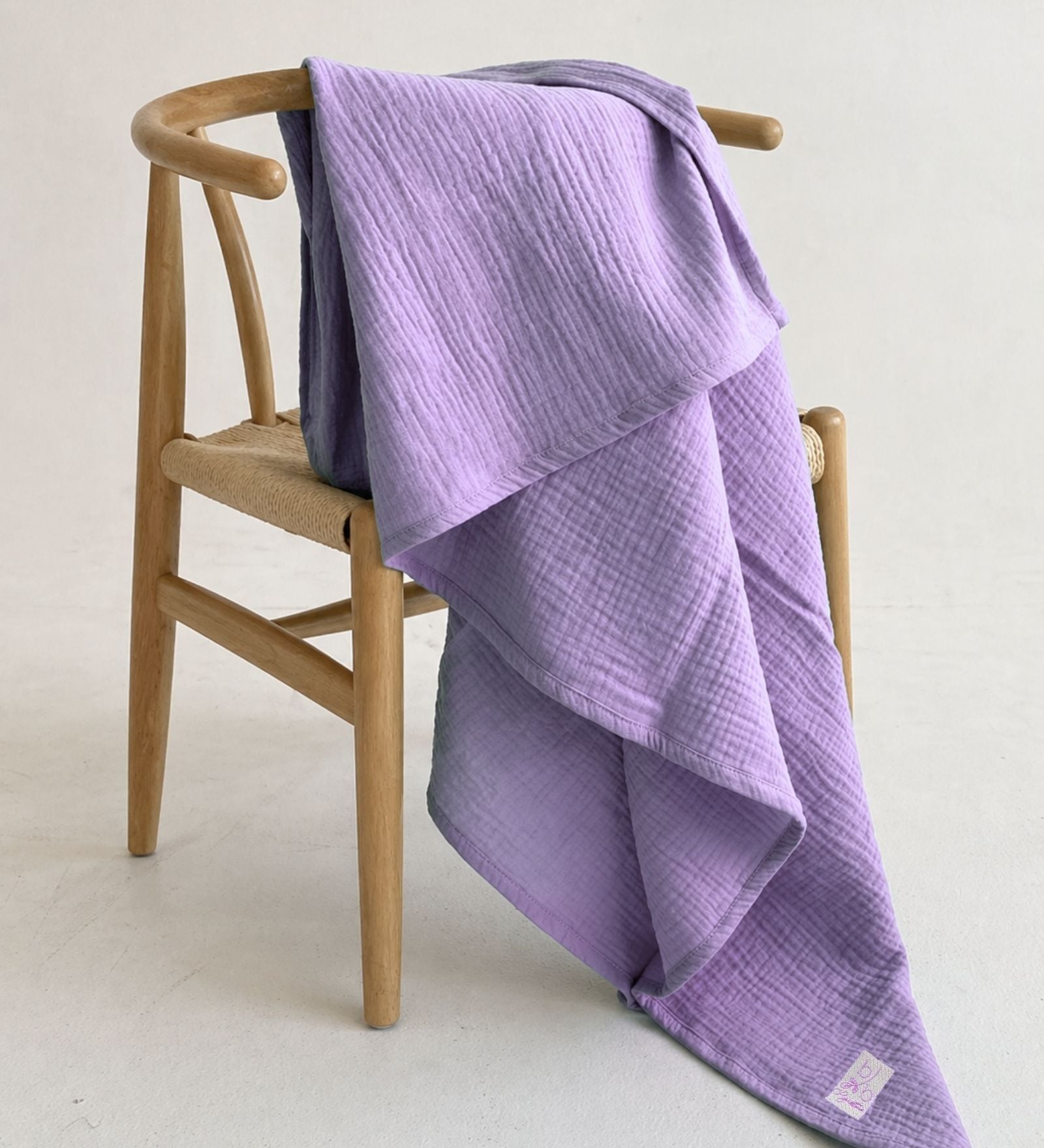 Lilac Muslin 4 Layer Bath Towel