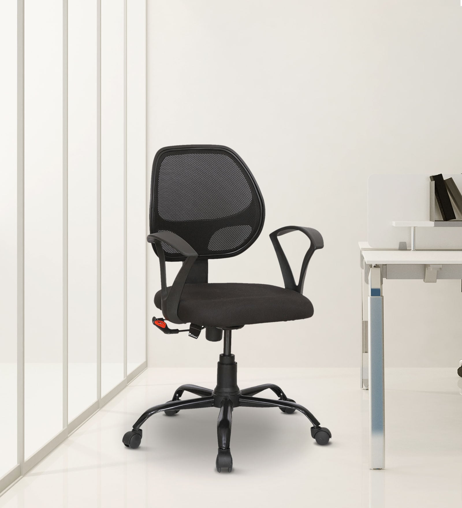 Mustang Breathable Mesh Ergonomic Chair in Black Colour