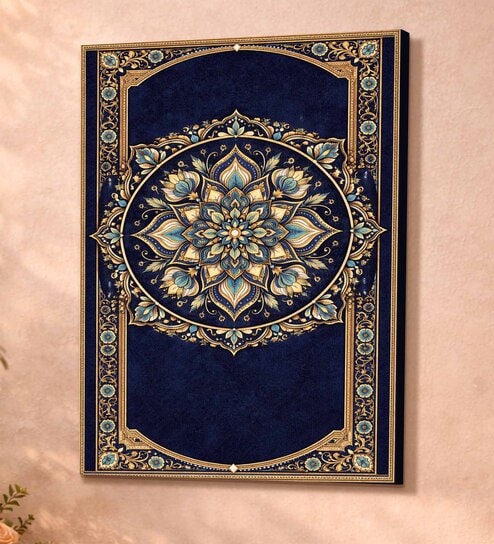 Mughal Mandala Stretched Canvas Painting