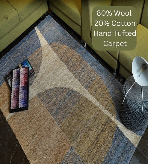 the woven legacy Mutlicolor Geometrical Wool Hand Tufted Carpet-picture-38