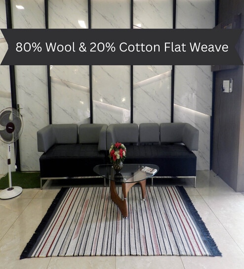 the woven legacy Mutlicolor Traditional Wool 8X5 Feet Hand Woven Carpet-picture-35