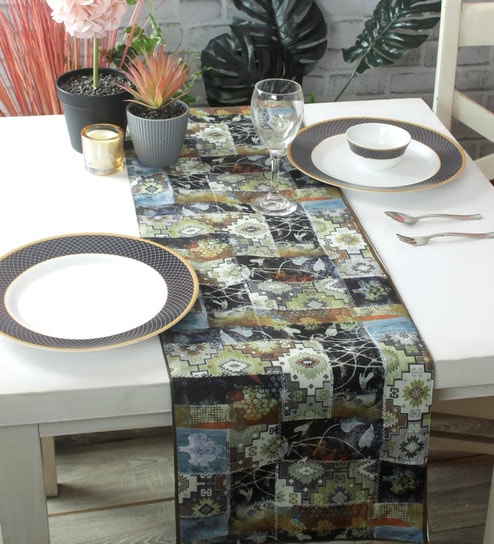 Multicolor 72x13 Polyester Table Runner