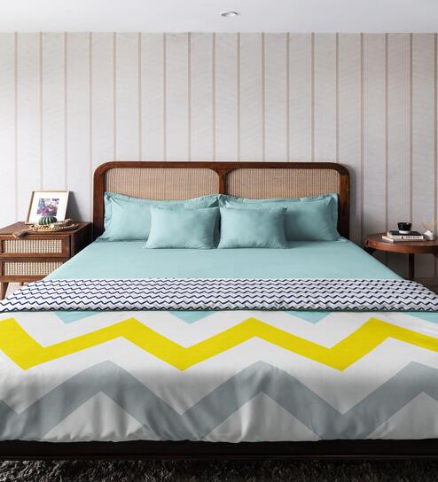 Multi Microfiber Geometric 80 GSM Double Bed Dohar