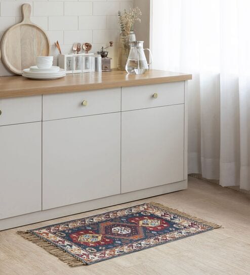 Multi Traditional Hand Woven 3 Ft X 2 Ft Dhurrie