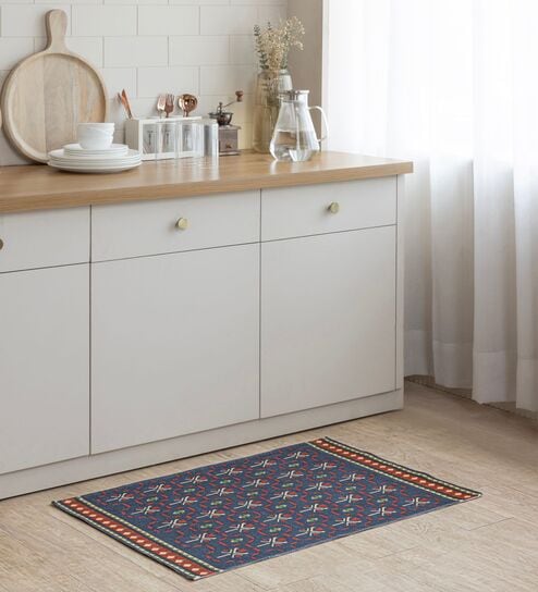 Multi Traditional Hand Woven 3 Ft X 2 Ft Dhurrie