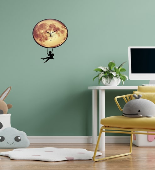 Multicolor Acrylic Moon & Swing Pendulum Clock