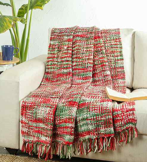 Multicolor Acrylic Palasha Throw