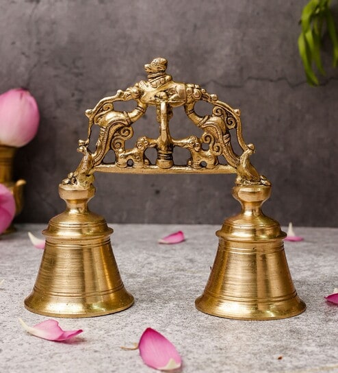 Brass Bell With Nandi Cow