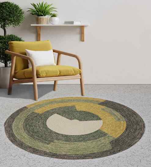 Enova Cotton 90x90 cm Round Rug