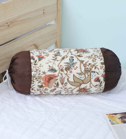 Multicolor Cotton Floral 16x34 inches Bolster Covers