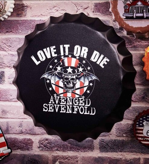 Black Metal Love It Or Die Wall Decor