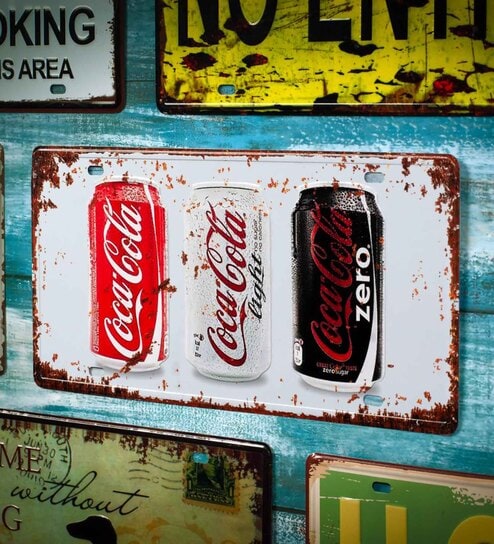 Multicolor Metal Coca Cola Cans