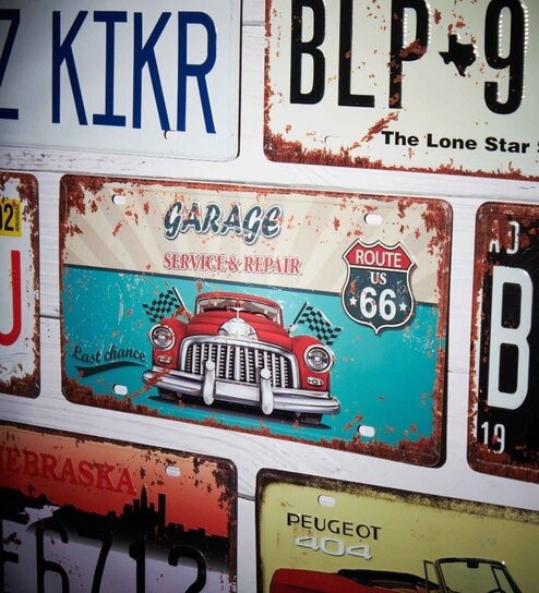 Multicolor Metal Garage Service And Repairs Wall sticker