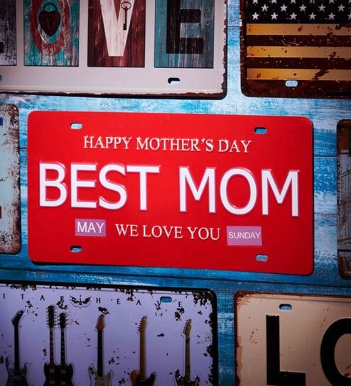 Multicolor Metal Happy Mothers Day Wall sticker