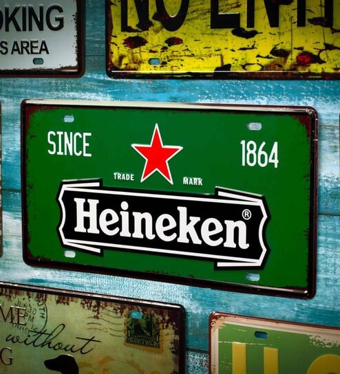Multicolor Metal Heine Beer
