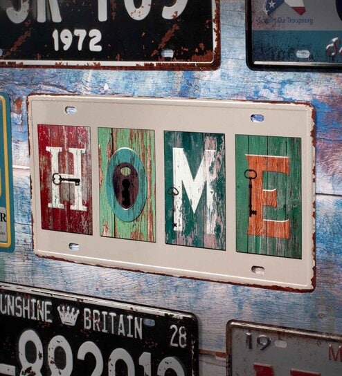 Multicolor Metal Home