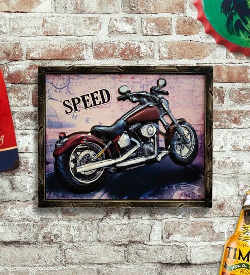 Multicolor Metal Motorcycle Fatboy Frame